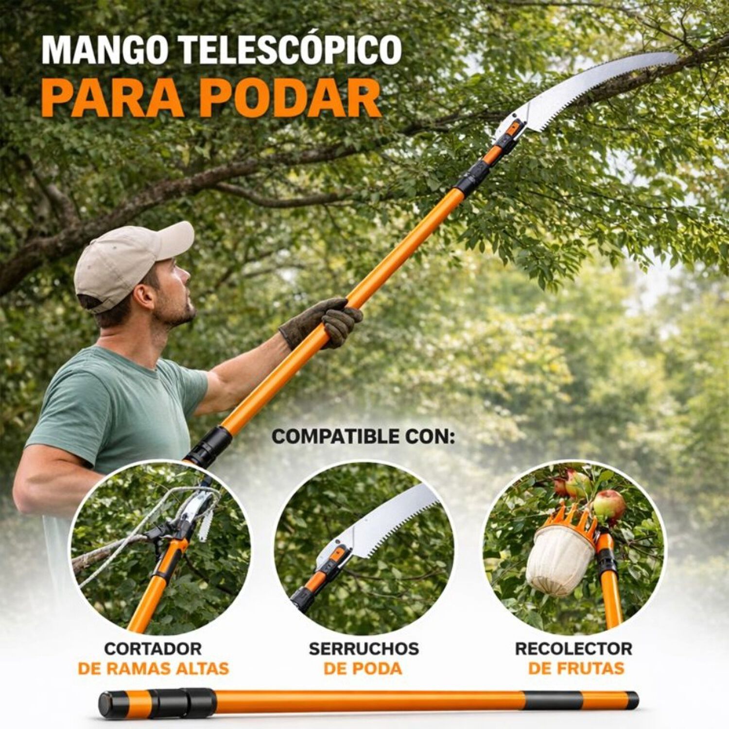 Mango Telescopico Serrucho Podar Mg-tr-82a Truper image number 3.0