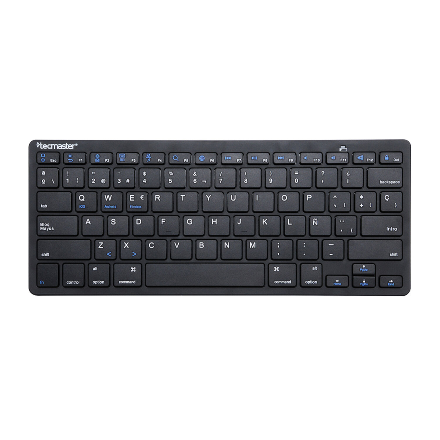 Mini Teclado Inal&aacute;mbrico Bluetooth Flat Keys Ultra Compacto image number 1.0