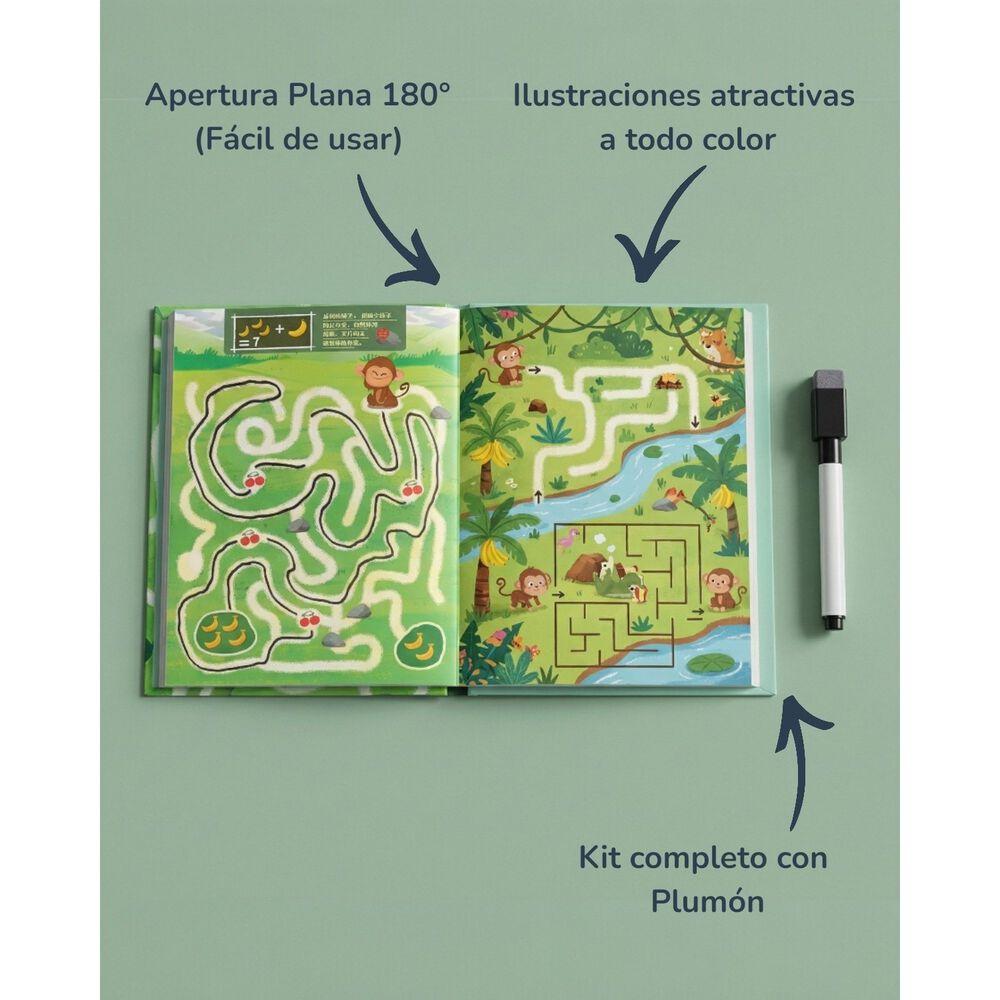 Juguete Laberinto Libro Educativo Montessori image number 4.0