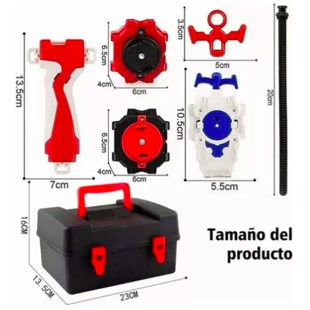 12 Estilos Bayblades Metal Fusion Beyblades Set Storage Box image number 3.0