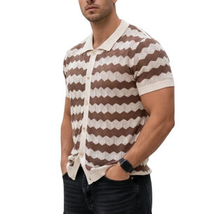 Camisa Tejida Hombre Wave