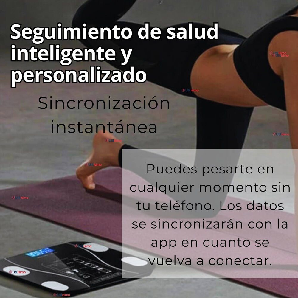 Balanza Pesa Digital Inteligente App Bluetooth Báscula Recargable image number 8.0