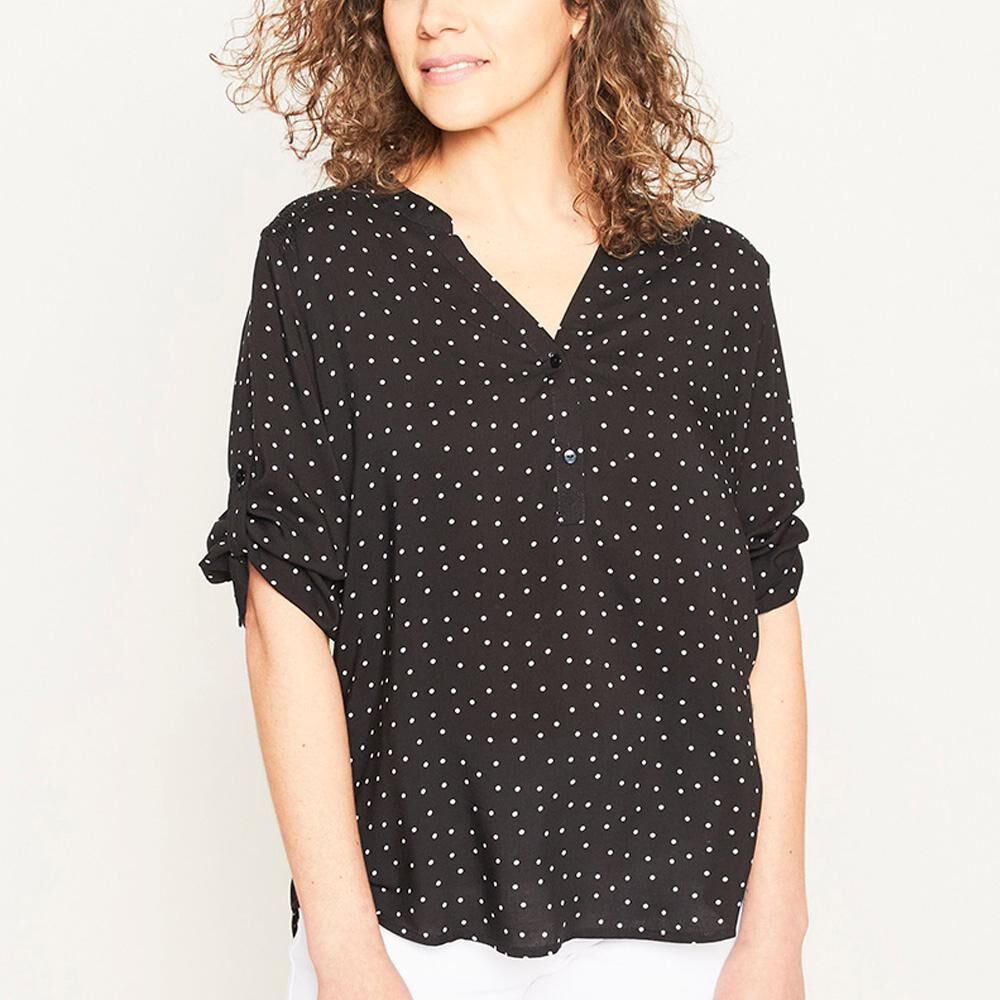 Blusa Manga 3/4 Cuello Mao Mujer Geeps image number 0.0