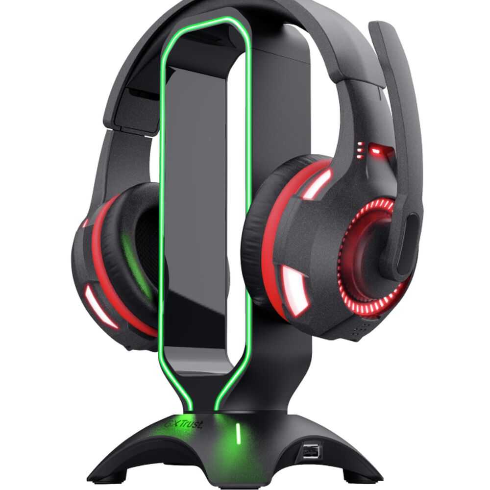 Soporte Stand Gamer Rgb Para Audífonos Trust Gxt 265 + Hub image number 2.0