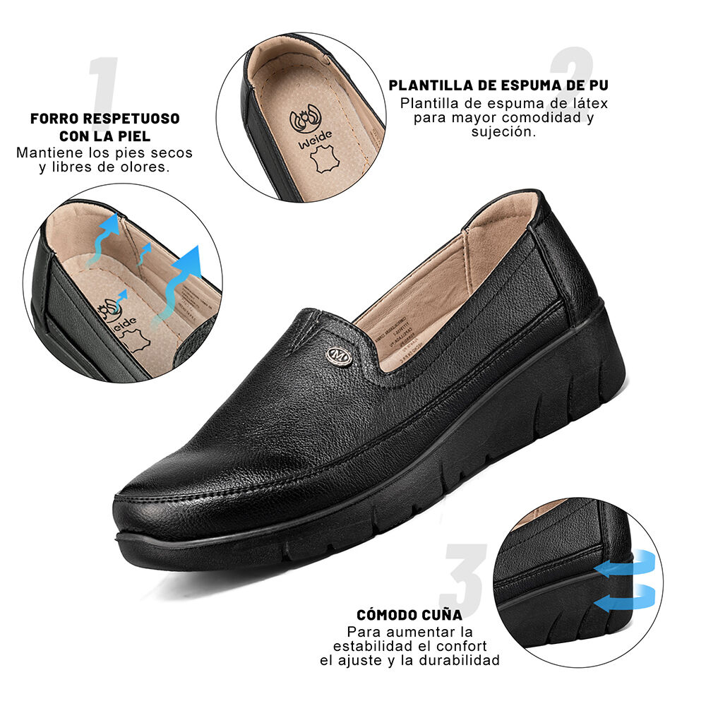 Mocasin Casual Mujer Eco Cuero Vintage Comodo Weide Jml11 image number 7.0