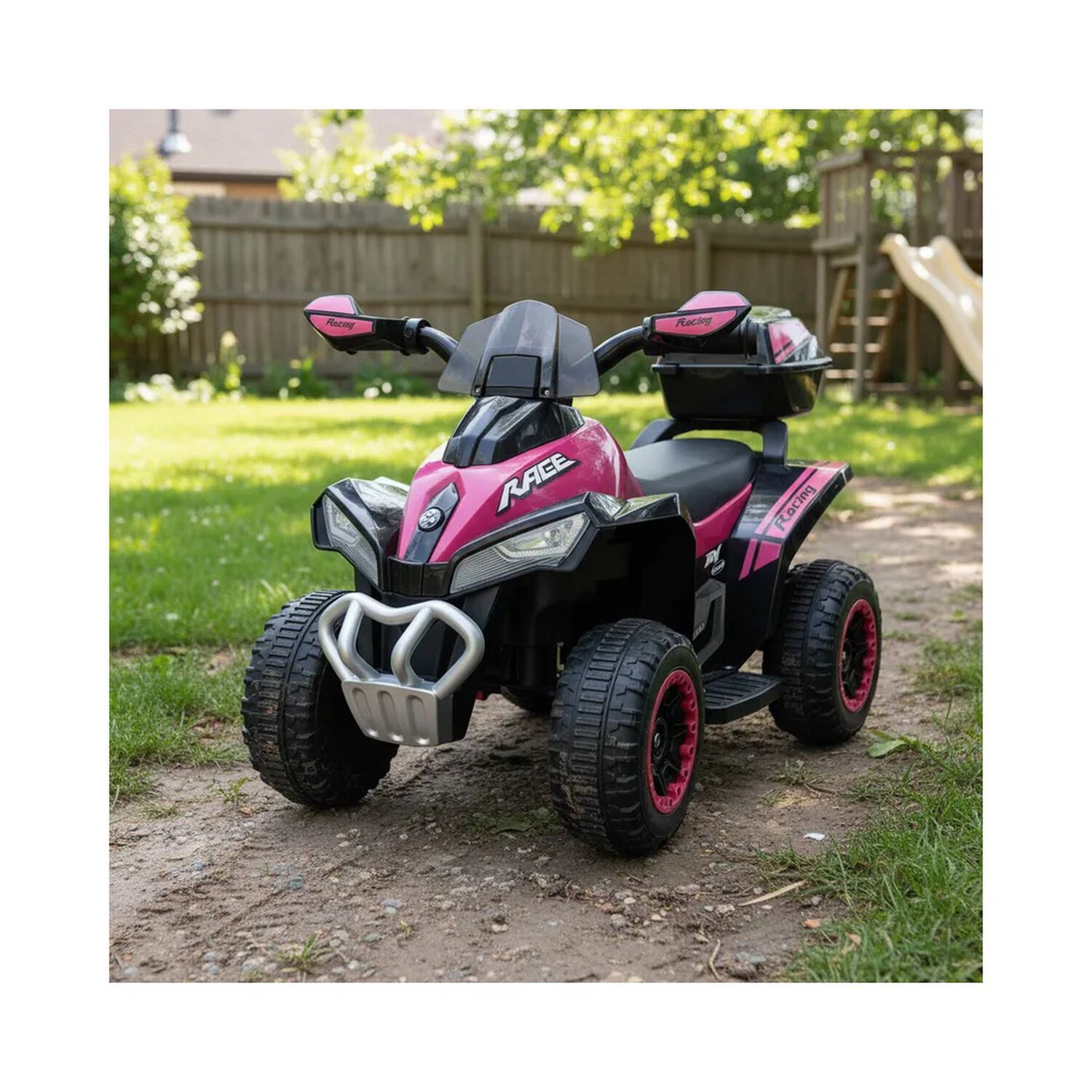 Cuatrimoto A Bater&iacute;a Quad Lx Rosa Bebesit image number 1.0