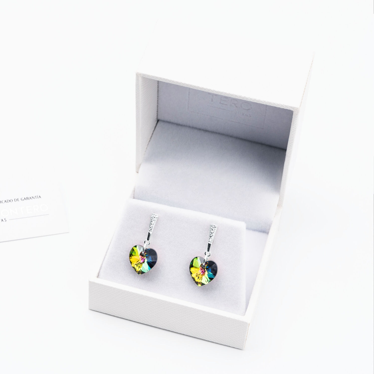 Aros Romance Cristal Genuino Vitral Medium image number 2.0