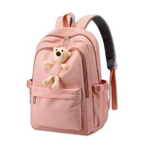 Mochila Escolar Juvenil 46cm Niñas Estilo Kawaii Cute Teddy