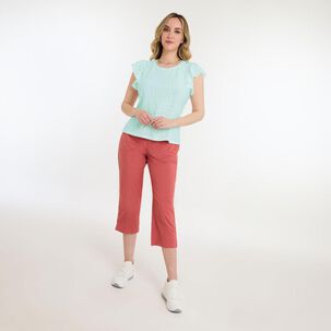 Polera Brodery Manga Corta Cuello Redondo Mujer Geeps