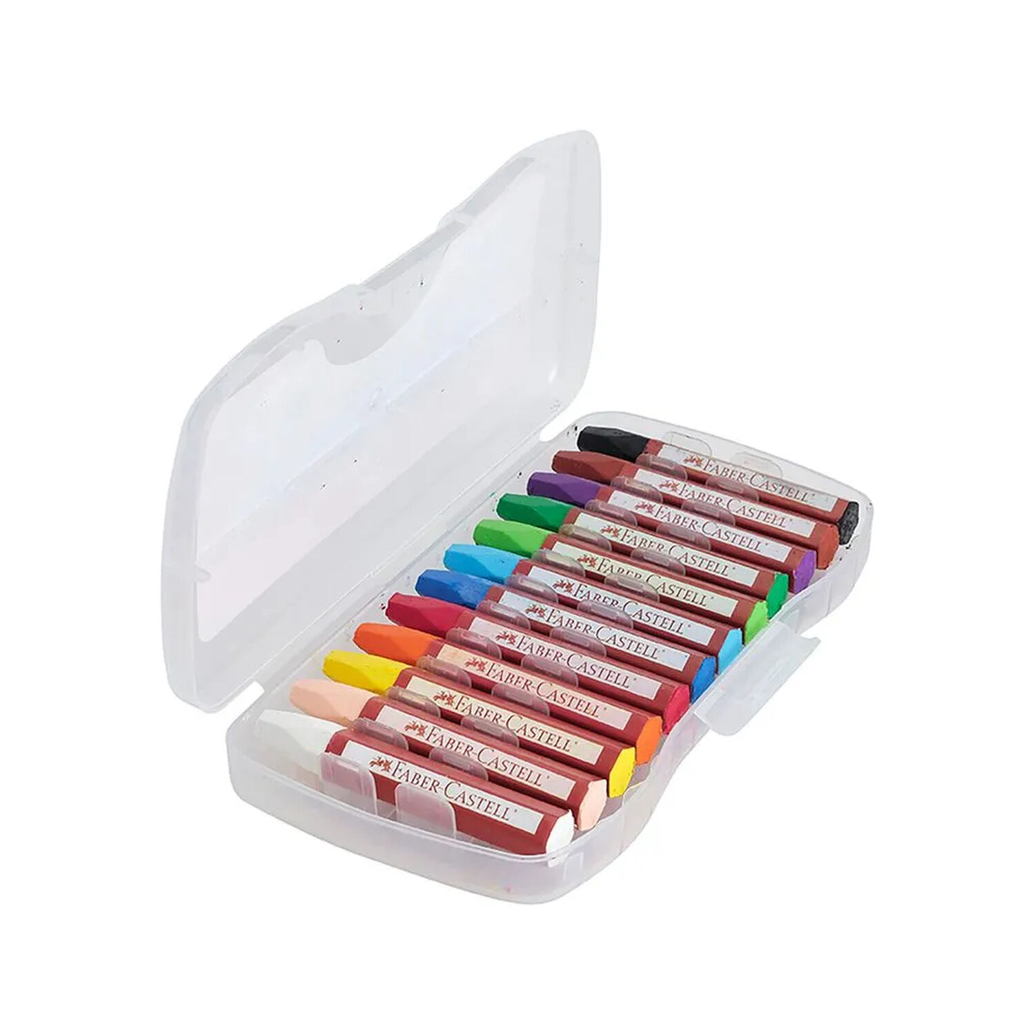L&aacute;piz Pastel Escolar Graso 12 Colores Faber Castell image number 1.0