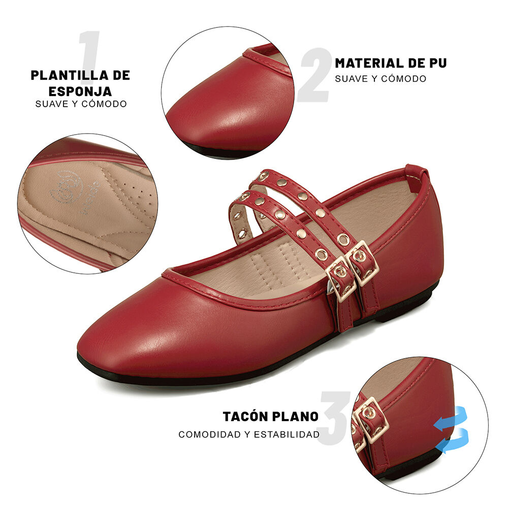 Ballerina Casual Plana Mujer Weide You510 image number 9.0
