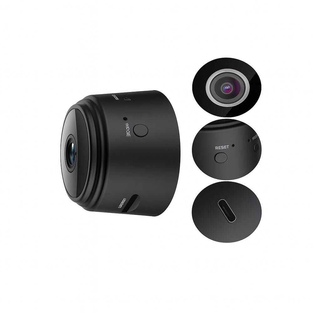 Mini Camara Espia Audio Video Detecta Movimiento Color Negro image number 4.0