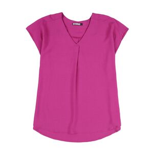 Blusa Manga Corta Cuello V Mujer Lesage