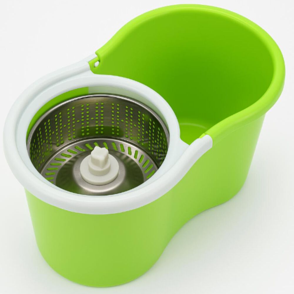 2 Mopas Giratoria 360° Trapeador Canasto Metálico Con Paños image number 8.0