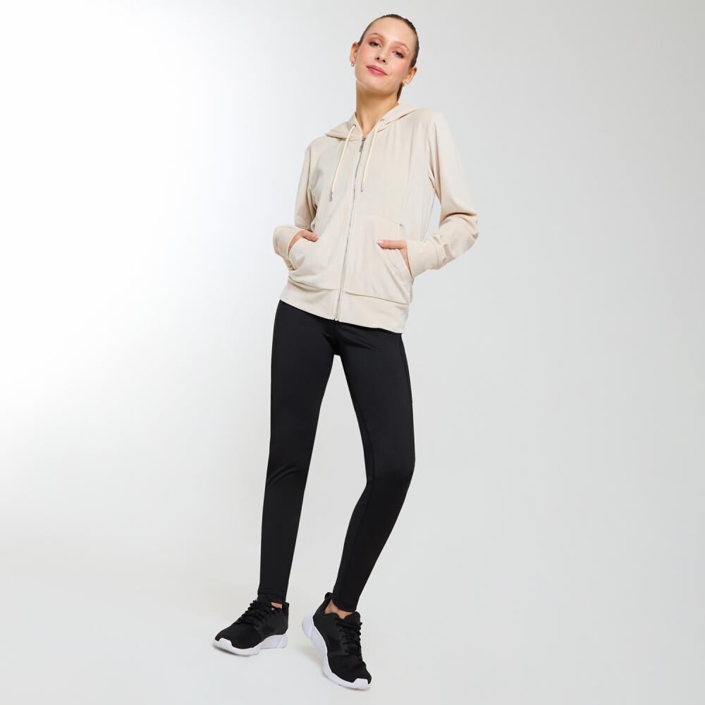 Polerón Deportivo Full Zipper Cuello Redondo Con Capucha Mujer Wetland image number 1.0