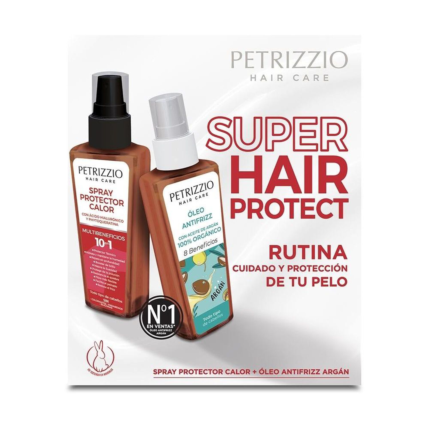 Set Capilar Spray Protector De Calor + &Oacute;leo Antifrizz Arg&aacute;n image number 1.0