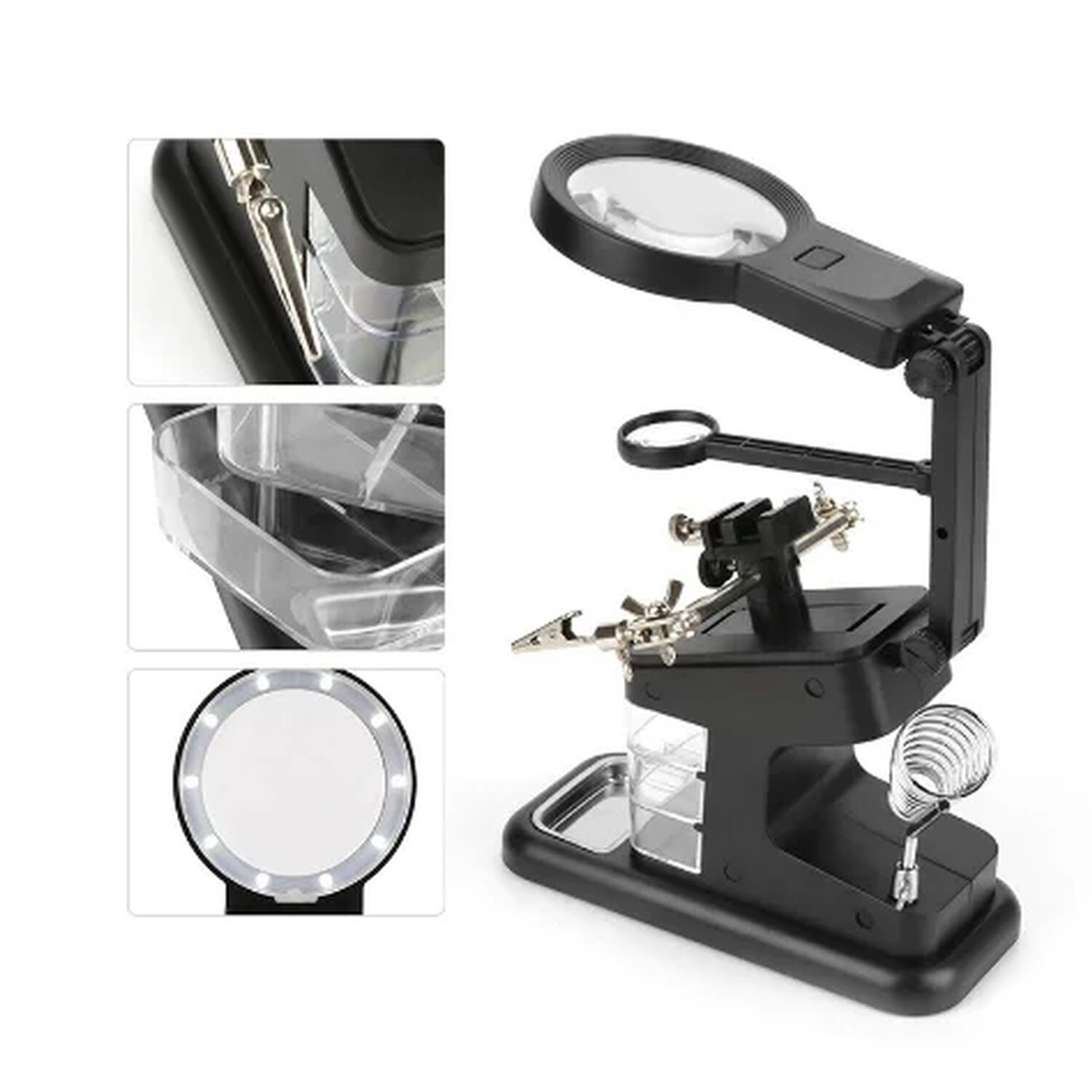 Tercera Mano Con Lampara Led image number 0.0