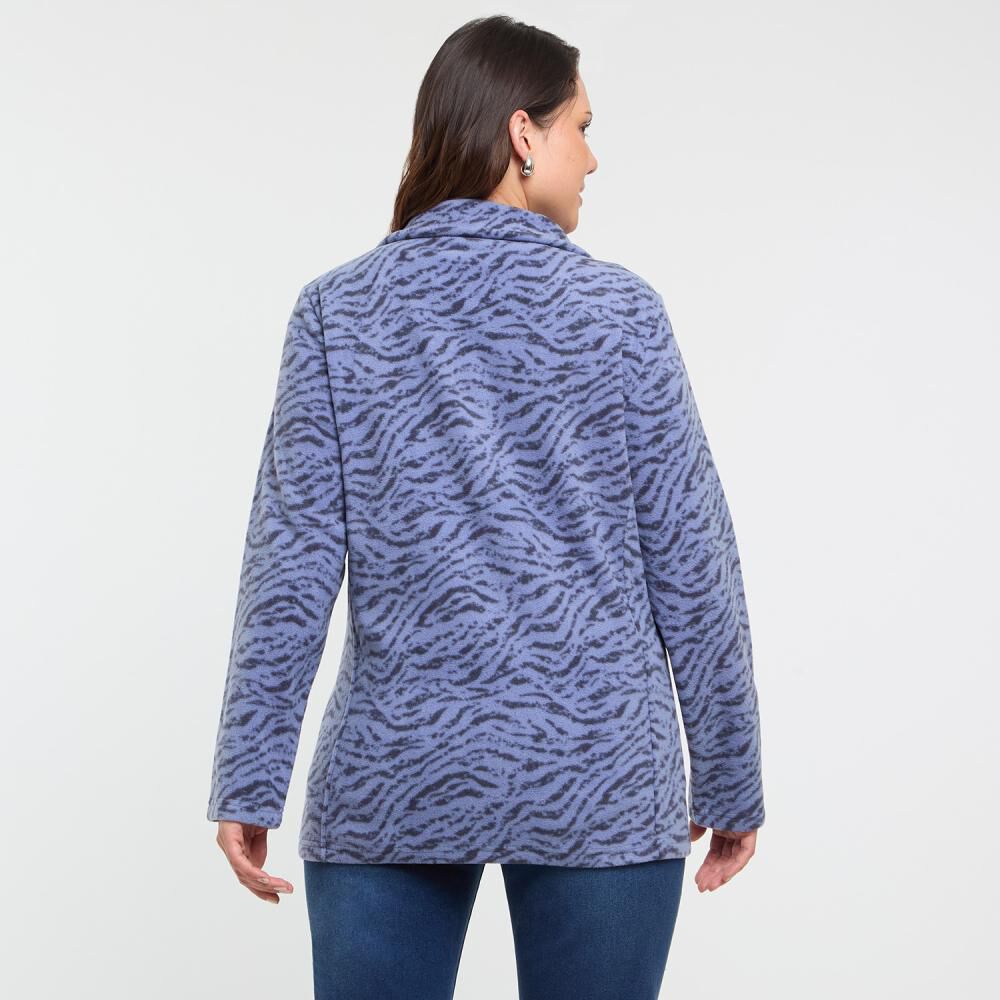 Polerón Polar Full Print Regular Cuello Alto Mujer Sexy Large image number 3.0