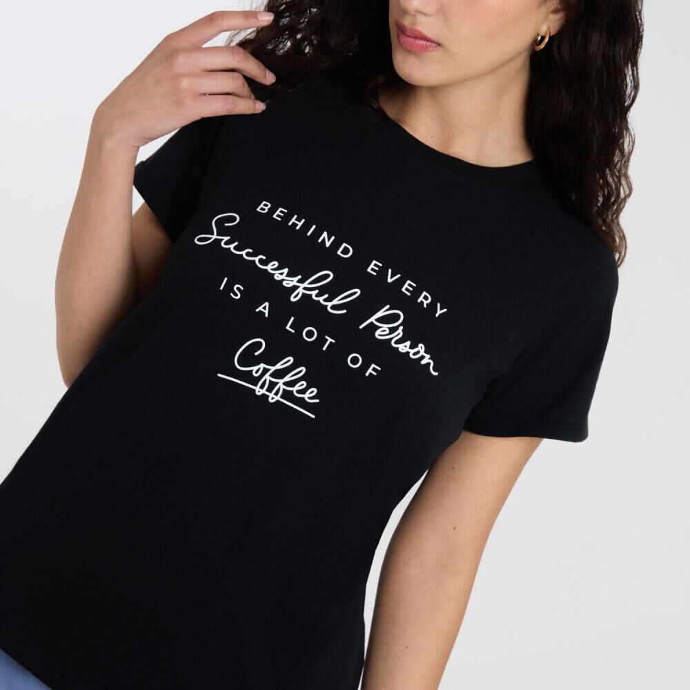 Polera Manga Corta Cuello Redondo Mujer Freedom image number 4.0