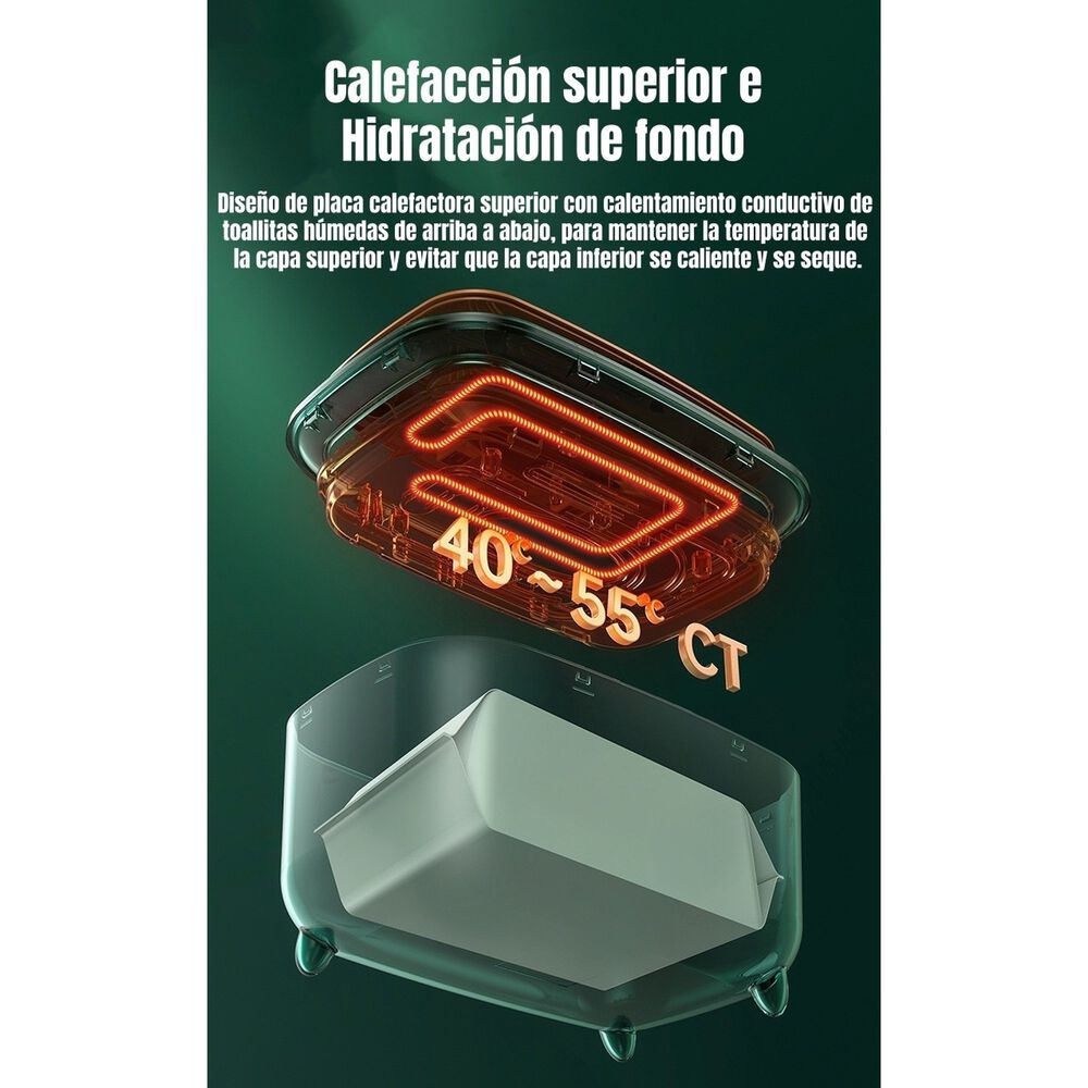 Calentador De Toallas H&uacute;medas Wipes Blanco By Lubabycas image number 2.0