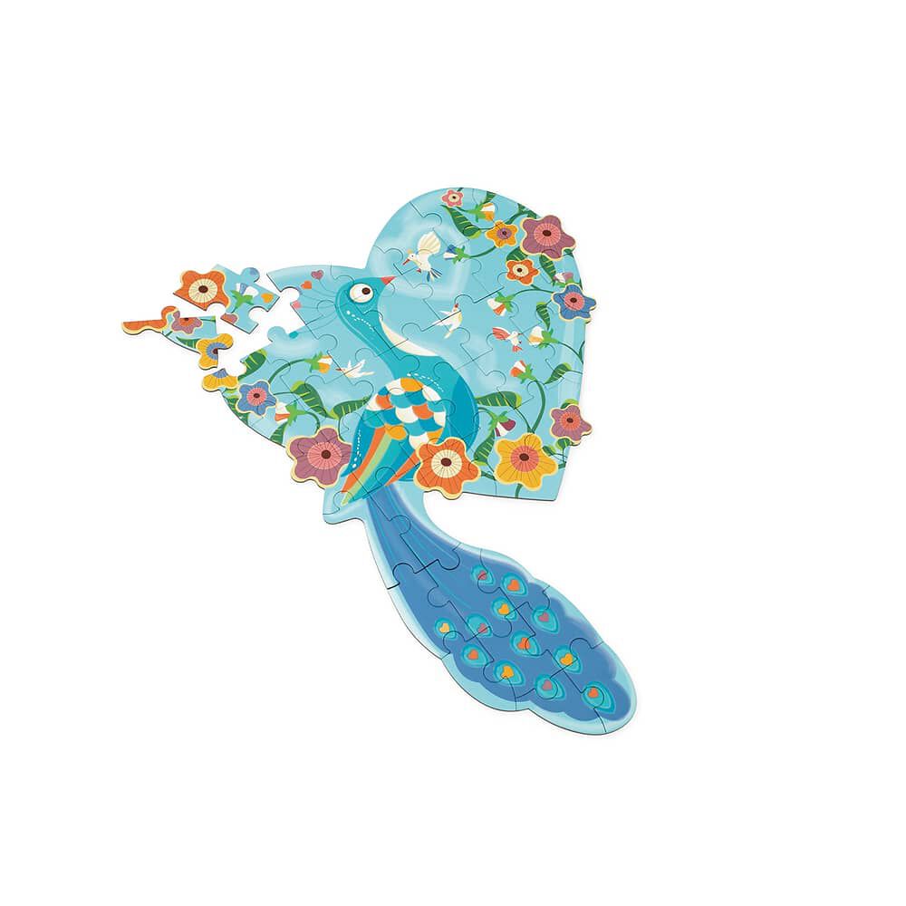 Puzzle 40pcs Con Forma Pavo Real Scratch Europe image number 1.0