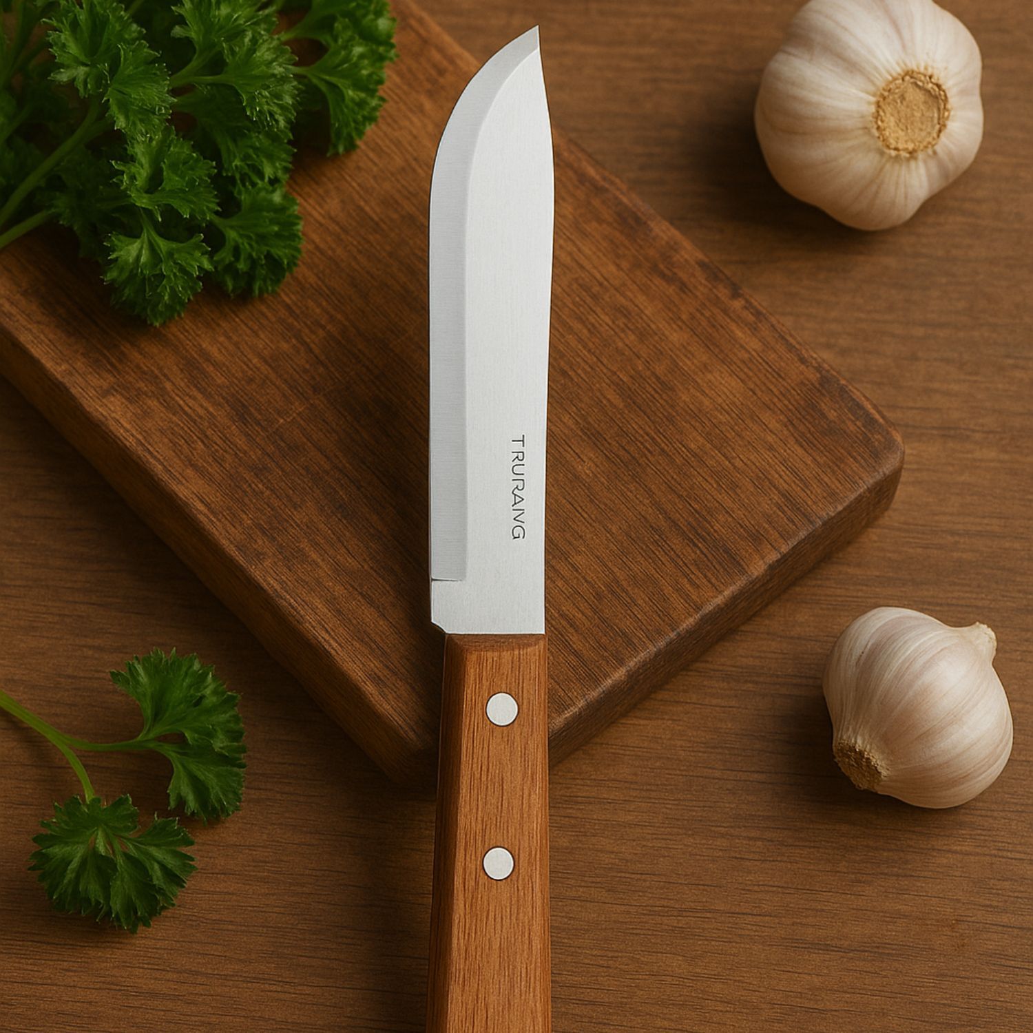 Set 12 Cuchillos Redondo Tramontina Madera 5 Pulgadas Cocina image number 2.0