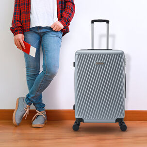 Set De Maletas Rígidas Milan S-m-l Gris