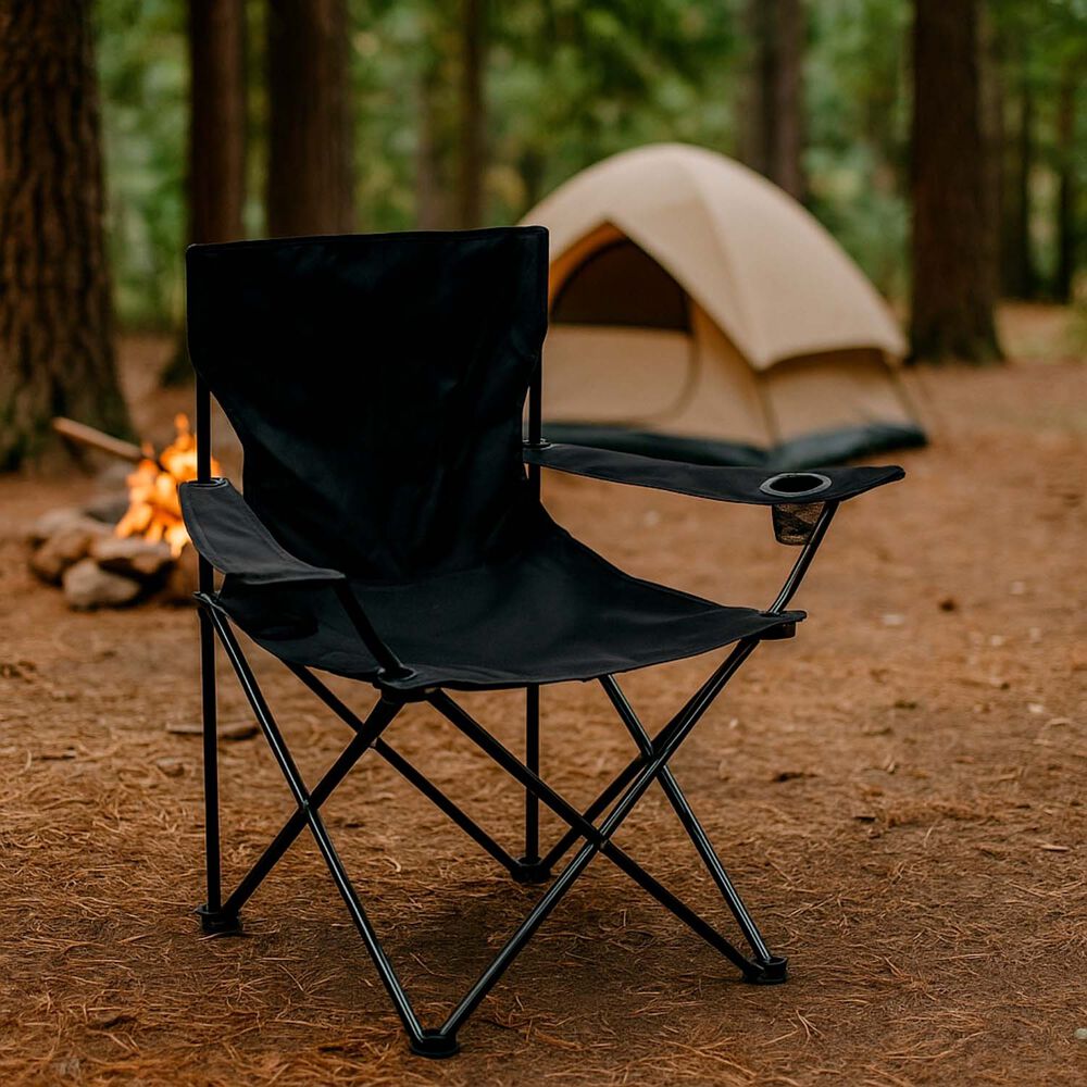 Silla Plegable Camping Villarrica Negro image number 1.0