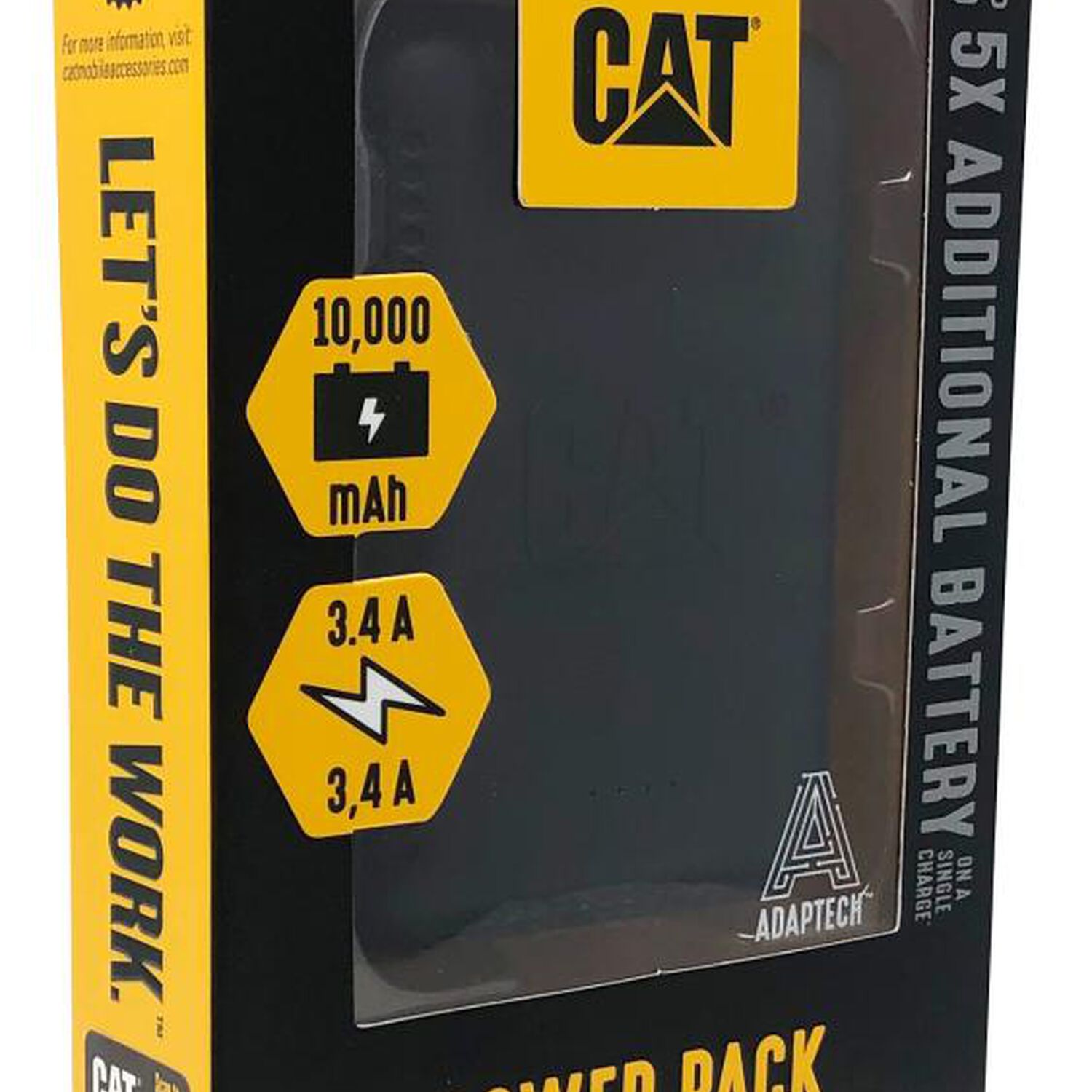 Bateria Externa Cat De 10,000 Mah Con Doble Usb De 3,4 Amperios image number 2.0