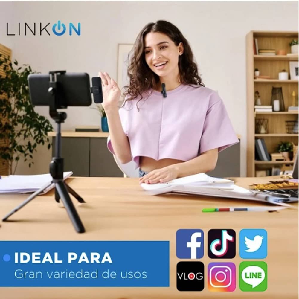 Microfono Inalambrico Solapa Lavalier Linkon Profesional image number 2.0