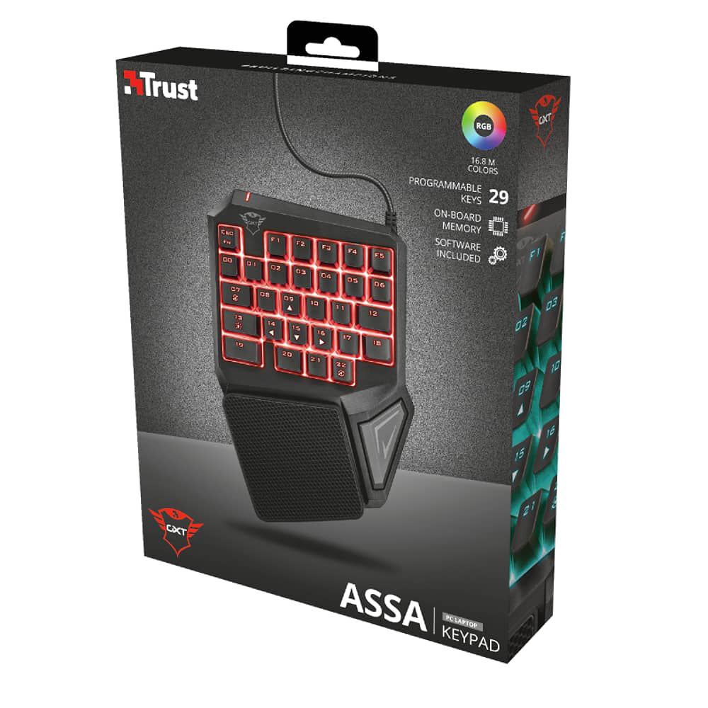 Teclado De Una Mano Anti-ghosting Full Rgb Trust Gxt 888 Assa image number 4.0