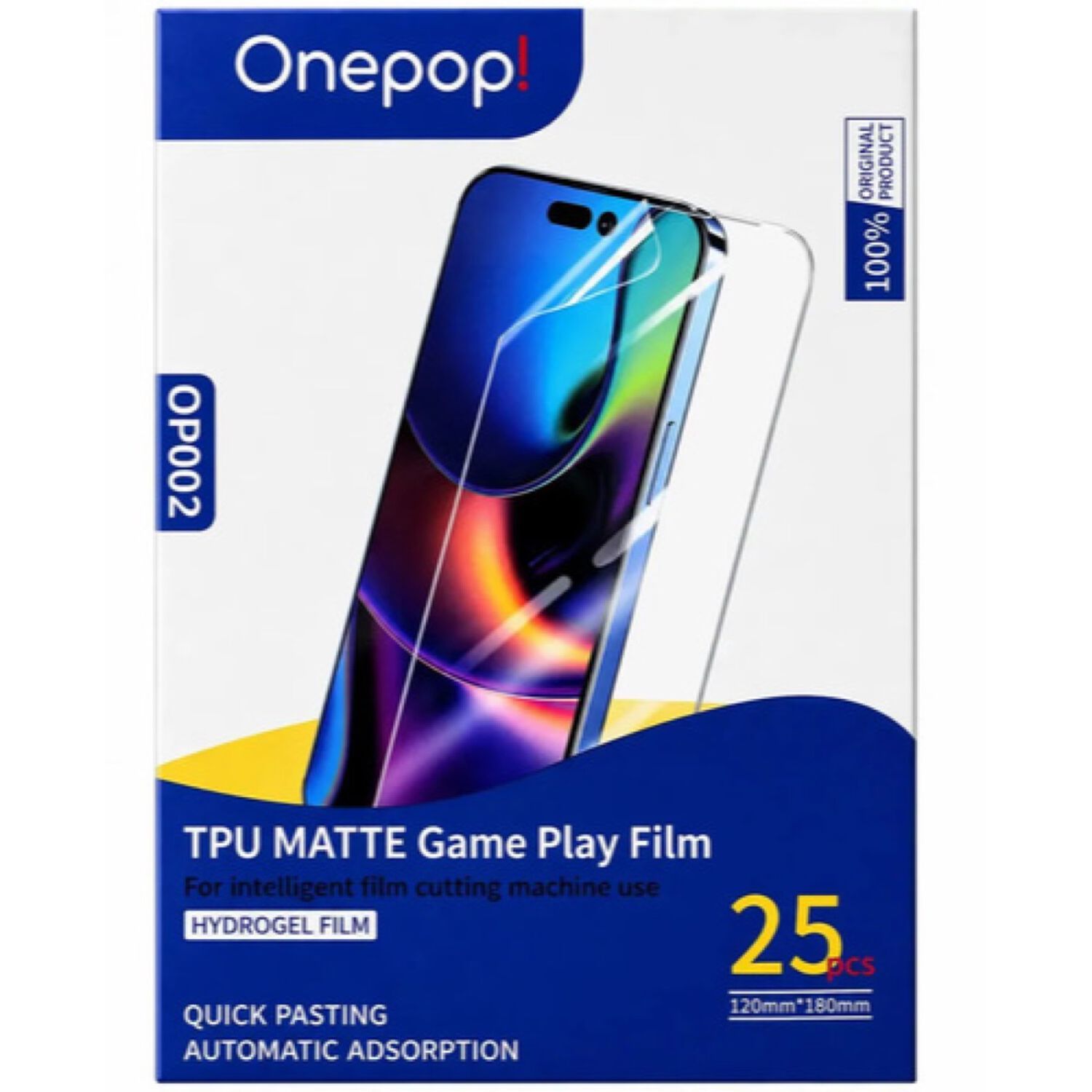 Caja Lamina Hidrogel Clear Onepop Matte Game Hd 25 Unidades image number 0.0