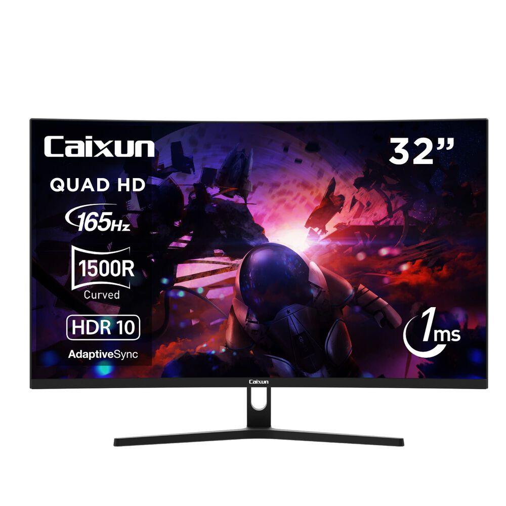 Monitor Gamer Curvo Caixun 32" Qhd Va 1500r 165hz Hdmi Dp Usb 1ms C32c3q image number 0.0