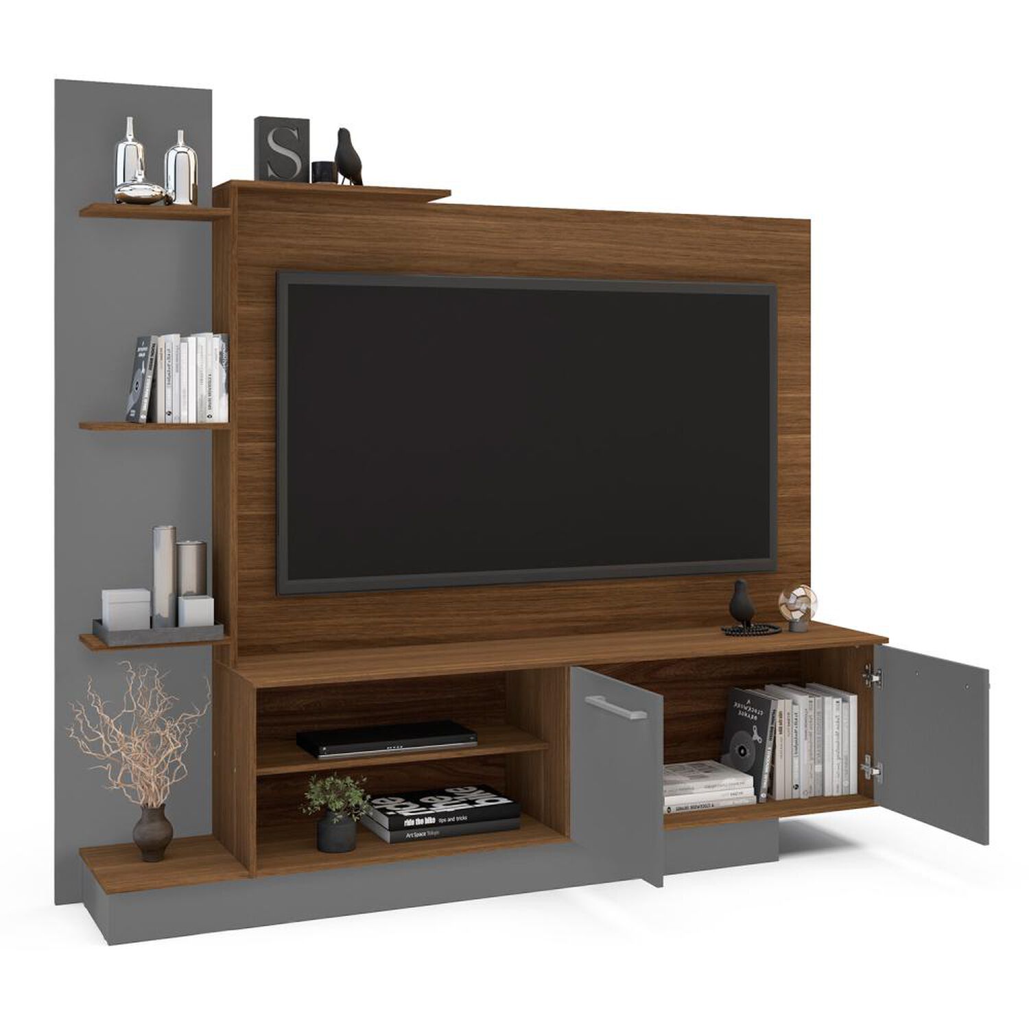 Rack Vekkahome Home Tv Reina / 2 Puertas image number 2.0