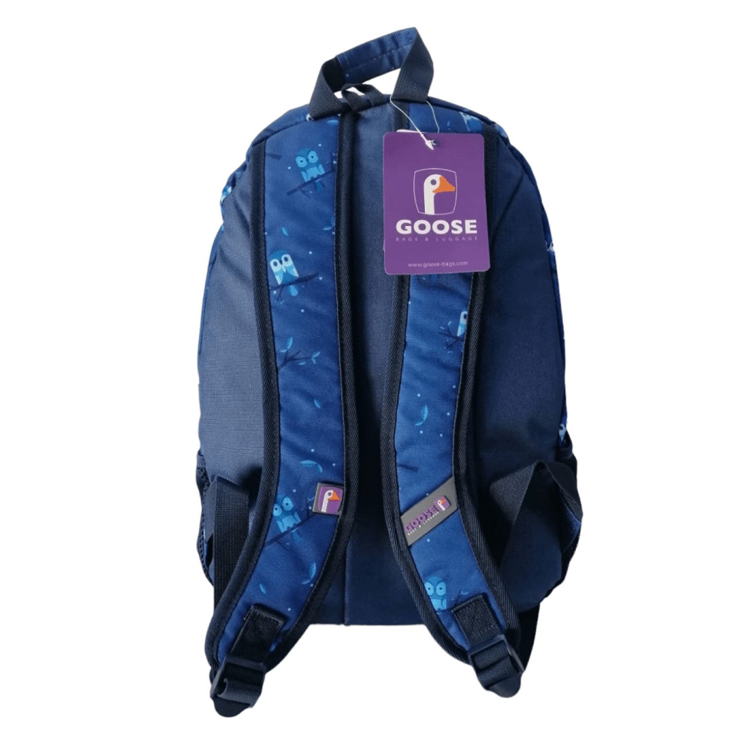 Mochila Escolar Infantil Azul Dise&ntilde;o B&uacute;hos Espaciosa Durable image number 3.0