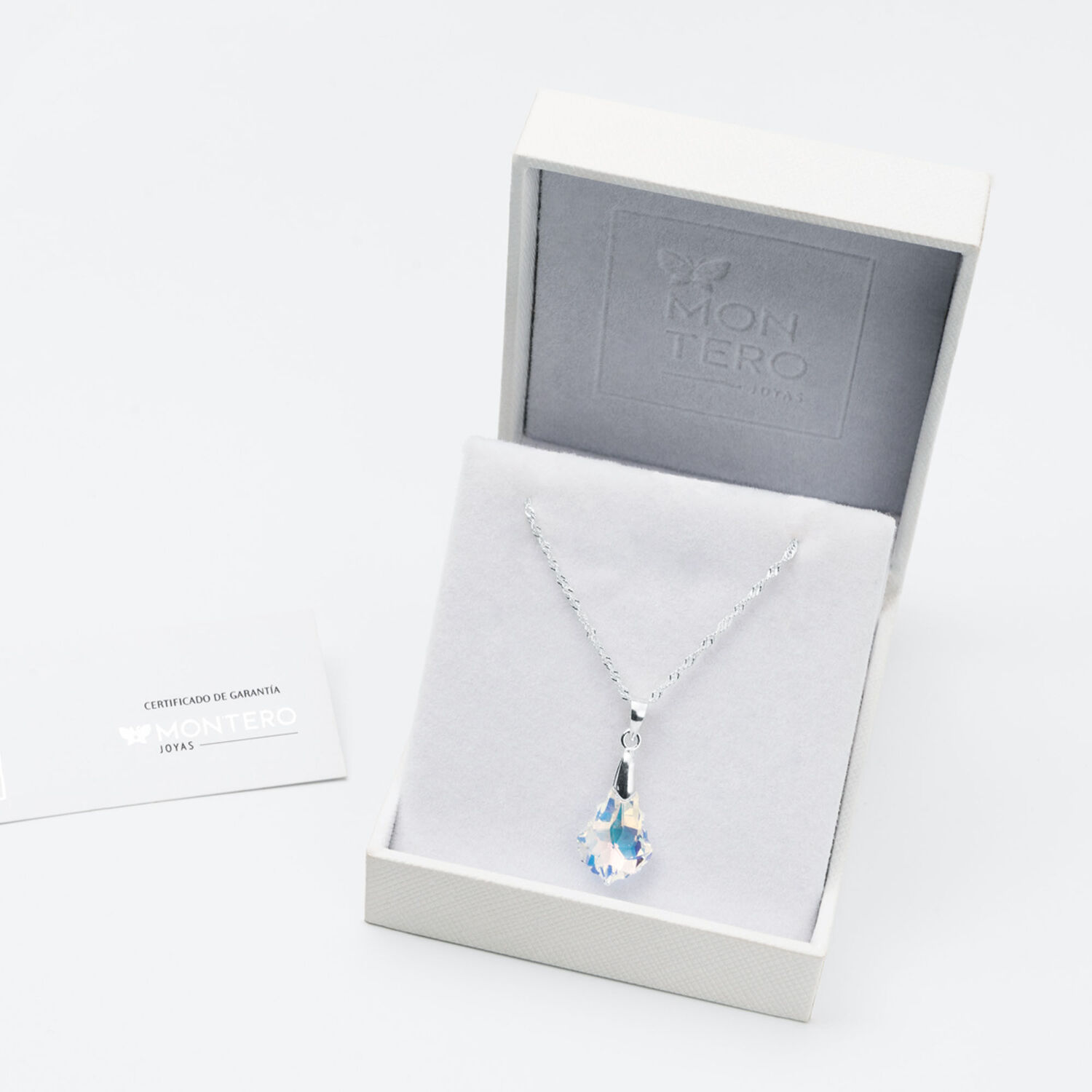 Collar Roma Cristal Genuino Aurora Boreal image number 2.0