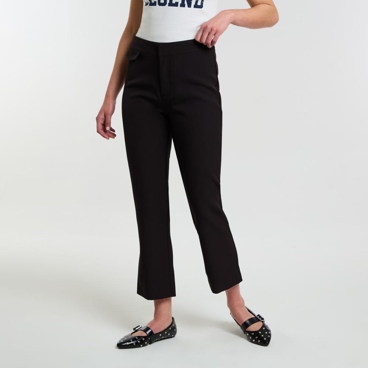 Pantal&oacute;n De Vestir Moda Tiro Medio Recto Mujer Rolly Go image number 2.0