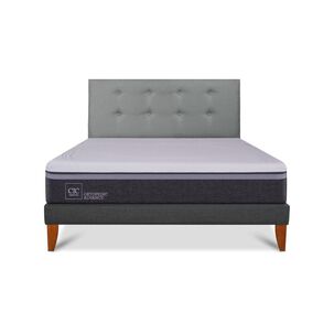 Cama Europea Cic Ortopedic Advance / 2 Plazas / Base Normal + Respaldo