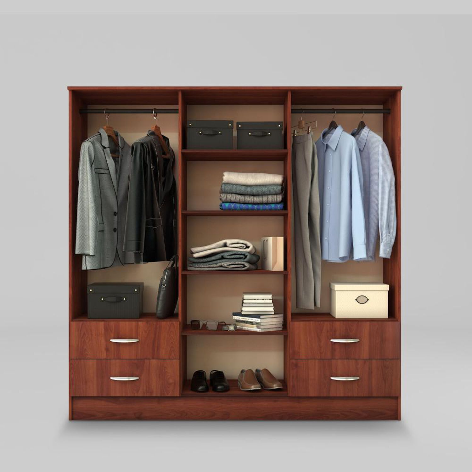 Closet Cic Maipo / 6 Puertas / 4 Cajones image number 4.0