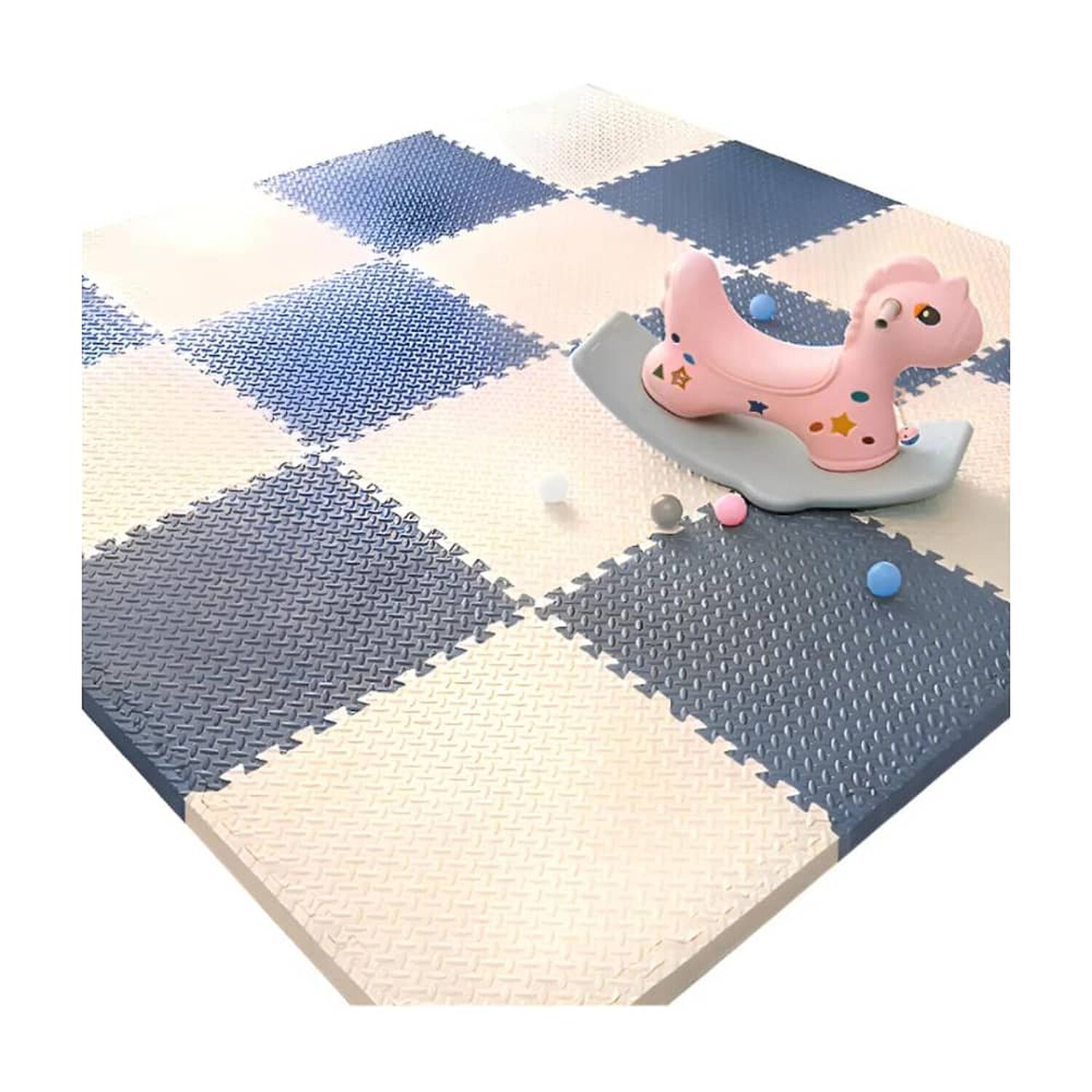 Alfombra De Juegos Infantil Eva 8 Pzas 10mm 60x60 Antigolpes image number 0.0