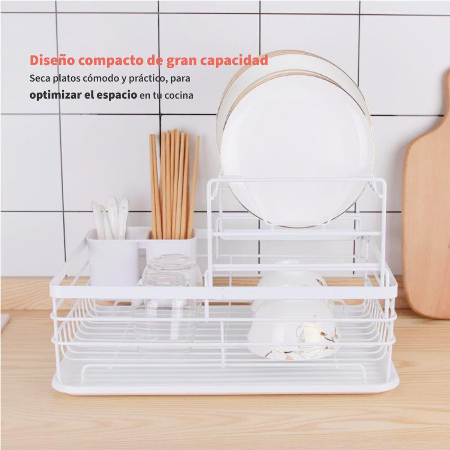 Secaplatos Escurridor Simplit 2 Niveles Acero Inox image number 2.0