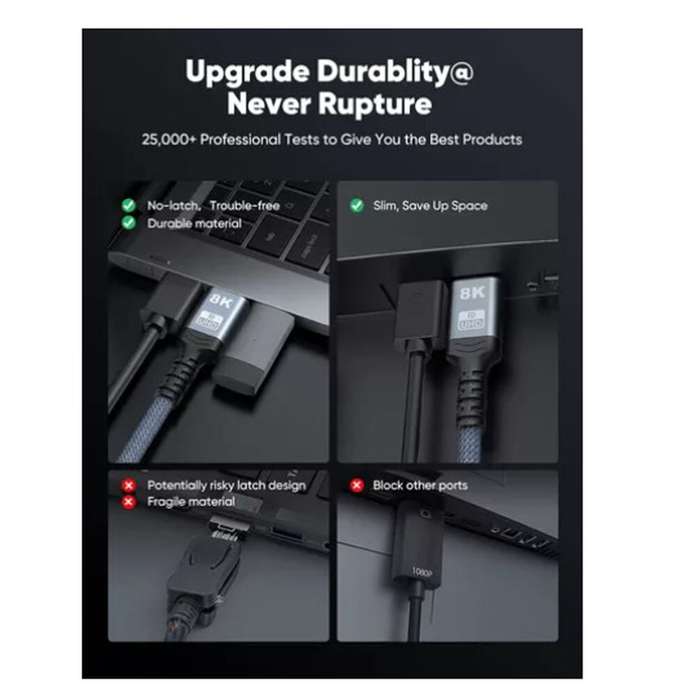 Cable Display Port 1.4 Macho (8k 60hz/4k 144hz) 3 Metros image number 2.0