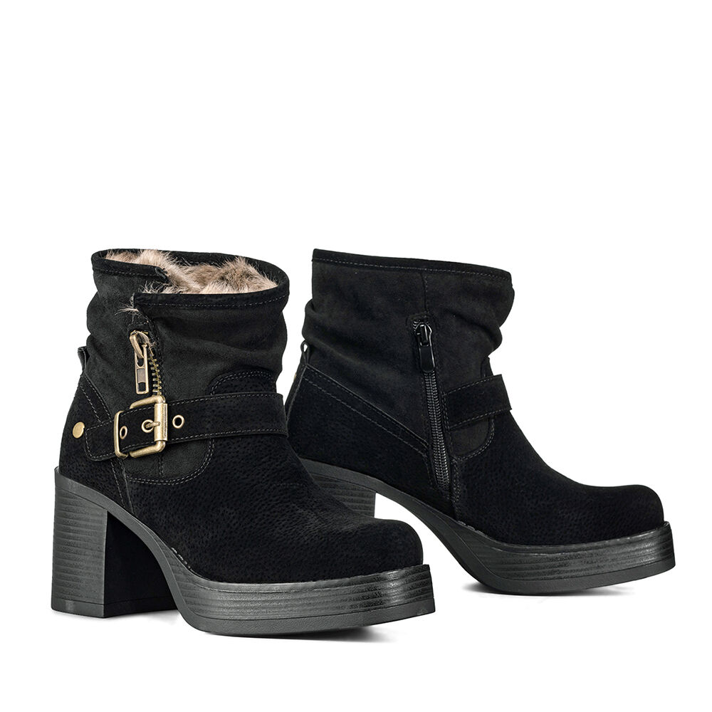 Botin Casual Mujer Taco Grueso Con Felpa Comodo Weide Czy608 image number 5.0