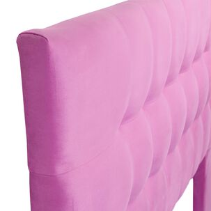 Respaldo Alicante Con Patas Felpa 2 Plazas Rosado
