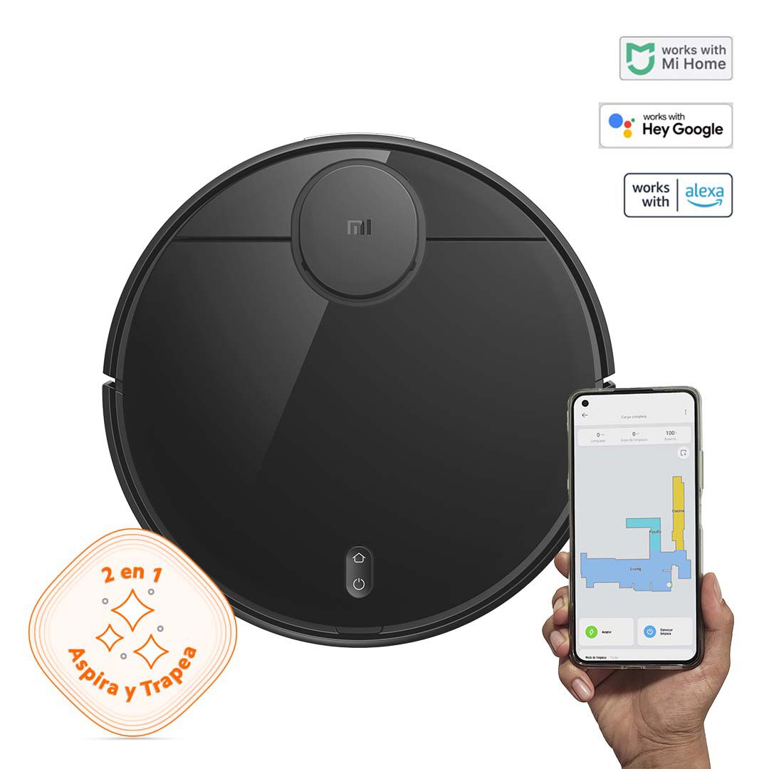 Aspiradora Xiaomi Mi Robot Vacuum-mop P Negra / 200ml De Agua Y 600 Ml De  Polvo en Oferta | Hites.com
