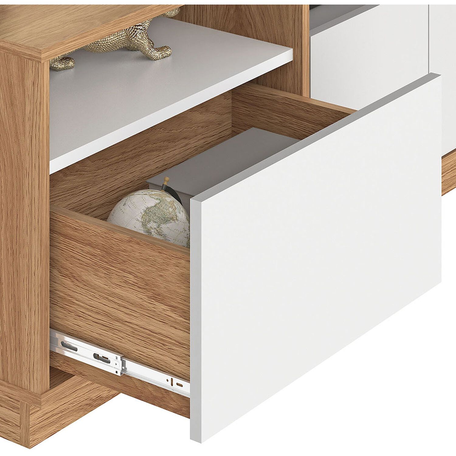 Rack Vekka Home Atlas / 2 Puertas / 2 Cajones image number 4.0