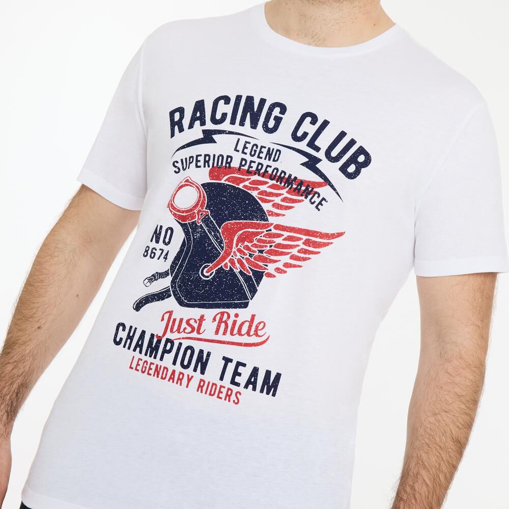 Polera Regular Manga Corta Cuello Redondo Hombre Herald image number 4.0