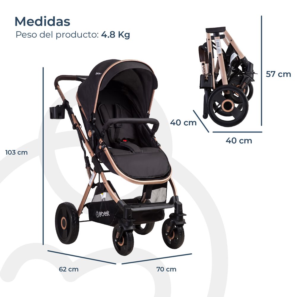 Coche Cuna Travel System Vox Gold Bebesit image number 7.0
