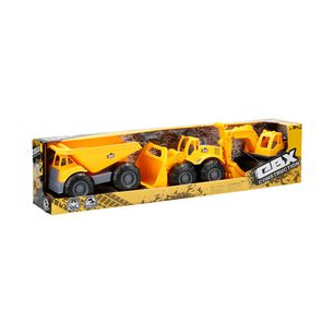 Veh&iacute;culo Fricci&oacute;n Ebx Construci&oacute;n Small Car 3pack