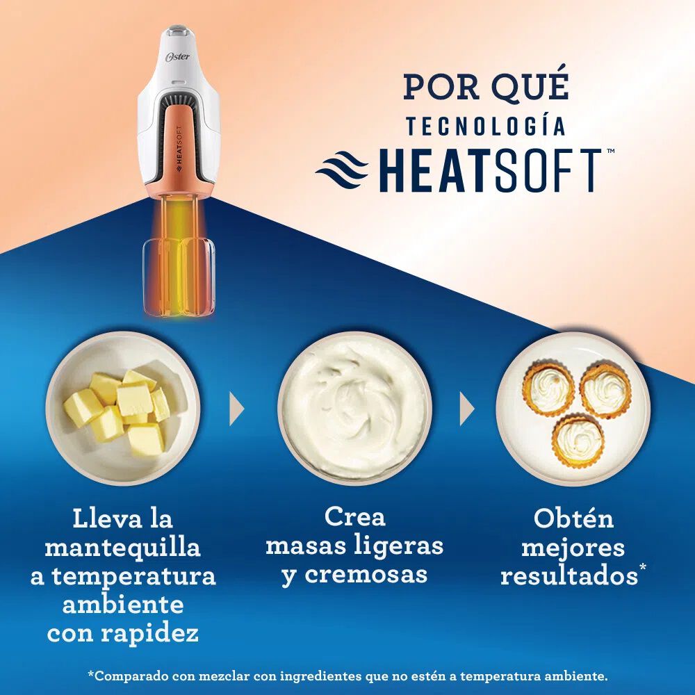 Batidora De Mano Oster Tecnologia Heatsoft Fpsthmamr image number 4.0